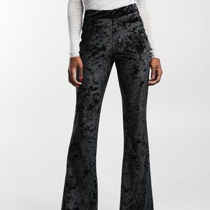 Black Velvet Flare Pants